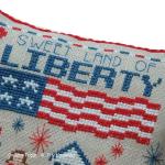 Tiny Modernist - Liberty Pillow zoom 2 (cross stitch chart)