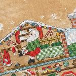 Tiny Modernist - Santa\'s House zoom 1 (cross stitch chart)