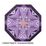 Gracewood Stitches - Twighlight - Ornament (cross stitch pattern) octogonal