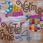 Warm winter welcome counted cross stitch pattern by Barbara Ana designs (zoom1)