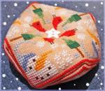 Biscornu - Winter - cross stitch pattern - by Barbara Ana Designs (zoom 1)