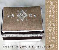 Alphabet bookmark &amp; Mini lace motifs for cross stitch projects