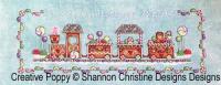 <b>Gingerbread Train</b><br>cross stitch pattern<br>by <b>Shannon Christine Designs</b>