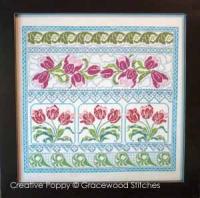 <b>Tulip\'s Praise</b><br>cross stitch pattern<br>by <b>Gracewood Stitches</b>