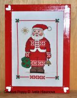 <b>Santa, Folk Style</b><br>cross stitch pattern<br>by <b>Iveta Hlavinova</b>