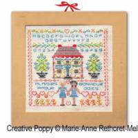 <b>Wishes for every season: Summer</b><br>cross stitch pattern<br>by <b>Marie-Anne Réthoret-Mélin</b>