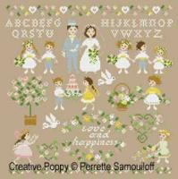 The wedding (large pattern) - cross stitch pattern - by Perrette Samouiloff