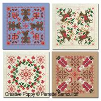 More Christmas Ornaments - cross stitch pattern - by Perrette Samouiloff