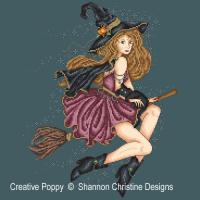 <b>Bewitched</b><br>cross stitch pattern<br>by <b>Shannon Christine Designs</b>