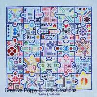 Tam&#039;s Creations - Odds &amp; Ends Jigsaw Puzzle (cross stitch pattern)