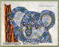 Tam&#039;s Creations - Koala-in-patches (cross stitch chart)