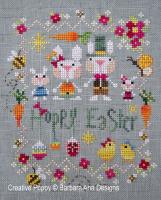 Hoppy Easter - cross stitch pattern - by Barbara Ana Designs