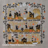 Barbara Ana Designs - Black Cat Hollow (complete chart) (cross stitch chart)