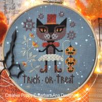 Barbara Ana Designs - Trick or Treat (Halloween night) (Cross stitch chart)