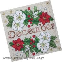 Faby Reilly Designs - Anthea - December - Christmas rose (Needleworkchart)
