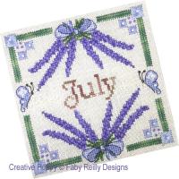 <b>Anthea - July Lavender</b><br>cross stitch pattern<br>by <b>Faby Reilly Designs</b>