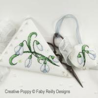 Faby Reilly Designs - Snowdrop Scissor case (cross stitch chart)