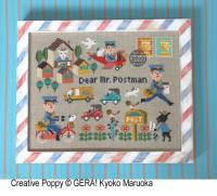 <b>Dear Mr Postman</b><br>cross stitch pattern<br>by <b>Gera! by Kyoko Maruoka</b>