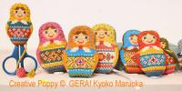 Gera! by Kyoko Maruoka - Matryoshka Needlework set (cross stitch chart)