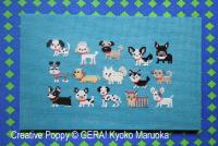 Gera! by Kyoko Maruoka - 15 Dog breeds (cross stitch chart)