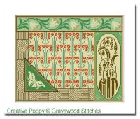 Gracewood Stitches - March - Aesthetic Sampler (cross stitch chart)