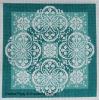Gracewood Stitches - Traces of Lace - Shades of Jade (cross stitch chart)