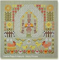 Kateryna - Stitchy Princess - Happy Easter (cross stitch chart)