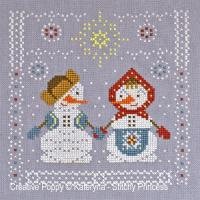 Kateryna - Stitchy Princess - Snowman and snowgirl (cross stitch chart)