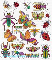Lesley Teare Designs - Bugs &amp; Butterflies (cross stitch chart)
