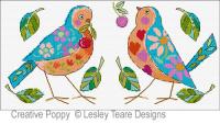 Lesley Teare Designs - Birdie Duo (cross stitch chart)