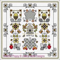 Lesley Teare Designs - Blackwork Autumn Design (Blackwork chart)