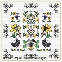 Lesley Teare Designs - Blackwork Spring Design (Blackwork chart)