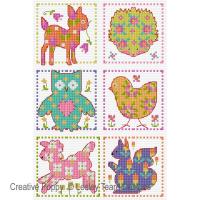Lesley Teare Designs - Floral Cuties (cross stitch chart)