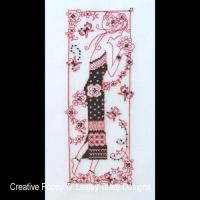 Lesley Teare Designs - Floral Blackwork Lady