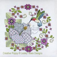 Lesley Teare Designs - Hibiscus and Hummingbird