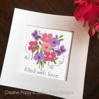 <b>Mother\'s Day cards</b><br>cross stitch pattern<br>by <b>Lesley Teare Designs</b>