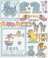 Lesley Teare Designs - Motifs for Baby Gifts (cross stitch chart)