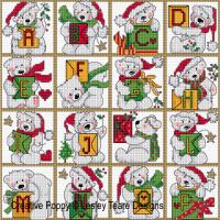 Lesley Teare Designs - Polar Bear Alphabet (cross stitch chart)