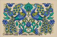 Lesley Teare Designs - Proud Peacocks (Cross stitch chart)