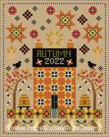 <b>Seasonal Sampler Autumn</b><br>cross stitch pattern<br>by <b>Lesley Teare Designs</b>