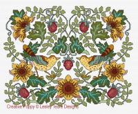 <b>Strawberry fair</b><br>cross stitch pattern<br>by <b>Lesley Teare Designs</b>
