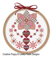 Lesley Teare Designs - Winter Sparkle! - Blackwork (Cross stitch and Blackworkchart)