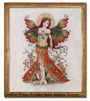 <b>Woodland Fairy</b><br>cross stitch pattern<br>by <b>Lesley Teare Designs</b>