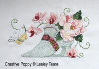 Lesley Teare Designs - 18th century Lace shoe (cross stitch chart)