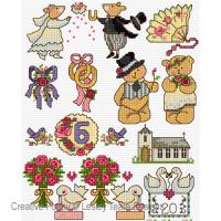 Lesley Teare Designs - Motifs Wedding Day (cross stitch chart)