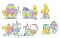 Maria Diaz - Easter Chick &amp; Bunny (cross stitch chart)