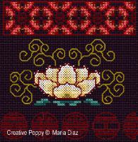 Maria Diaz - Oriental Florals (cross stitch chart)
