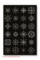 Monique Bonnin - Miniature snowflakes (Cross stitch chart)