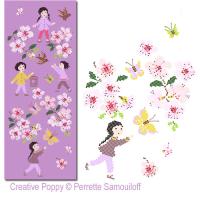 <b>Cherry Blossom</b><br>cross stitch pattern<br>by <b>Perrette Samouiloff</b>