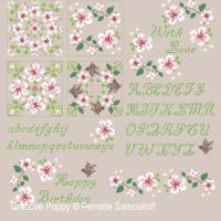 Perrette Samouiloff - Cherry Blossom motifs (cross stitch chart)